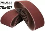 Sanding Belts - 75 x 457mm - 75  x 533mm - 40 - 400 Grit - Belt Sander