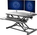 Standing 81 cm Desk Converter Height Adjustable Riser Sit to Stand Dual Monitor