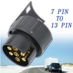 European 12V Trailer Plug Adapter 13Pin To 7Pin Connector For Commercial Veh HEN