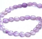 HALF STRAND NATURAL PINK AMETHYST SMOOTH COIN / DISC BEADS, APPROX 4.5 MM 