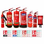 Fire Extinguisher Sign Blanket Bundle ABC Powder CO2 Foam Water 1kg 2kg 6kg 6ltr