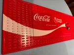 1 X Rare Coca Cola Premier League Football rubber bar mat and 6 coasters