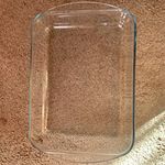 Clear Glass Rectangular Baking/Roasting Dish 13x9in Oven-Safe Dishwasher Safe