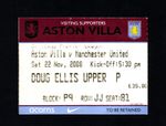 Aston Villa v Manchester United 2008-2009 Premier League Ticket 22/11/2008