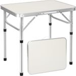 NEW FOLDING CAMPING TABLE ALUMINIUM PICNIC PORTABLE ADJUSTABLE PARTY BBQ OUTDOOR