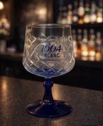 2 x Kronenbourg 1664 Blanc Goblet Glasses M24,  New Free Delivery Bar Man Cave