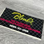 Vintage Blondie Eat To The Beat World's First Video Album Window Sticker Decal