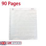 90x NEGATIVE CLEAR SHEET 35mm 135 Photo Film Files Sleeves Ring Binder Storage