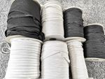 3 metres 6M 12M - 1mm 2mm 3mm 4mm 5mm 6mm 10mm 8mm 12mm FLAT ELASTIC BLACK WHITE