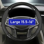 Carbon Fibre Steering Wheel Cover Large 15.5-16inch for Citroën Auto Accessories