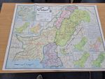 Vintage Road Map Of Pakistan c.1988 in URDU 102cm X 80cm Full Colour