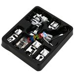 8PCS Presser Feet Kit fits Singer,Brother,Janome,Elna,Kenmore,low shank machine