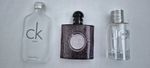 3 x Empty Perfume Bottles Calvin Klein (100ml) Christian Dior (50ml) YSL (50ml)