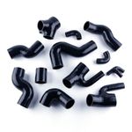 For Audi S4 RS4 A6 B5 C5 2.7L Bi-Turbo 97-01 Silicone Boost Piping Hoses BLACK