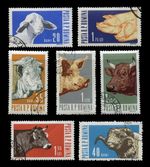 FARM ANIMALS Sheep Ram Pig Cow Bull Cattle Pig Farming Stamps Romania 1962 7v