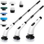 Hqynss Electric Spin Scrubber, Cordless Scrubbing Brush with 36*9*20cm, White