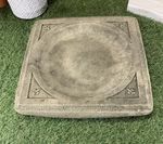 STONE GARDEN VICTORIAN SQUARE BIRD BATH BOWL ORNAMENT BIRD BATH TOP ONLY