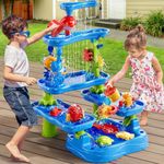 Large Sand Water Table Kids Rain Shower Splash Play Sink Garden Beach Summer Toy