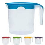 1L Jug with Lid Water Milk Juices Kitchen Home Fridge Door Picnic Jugs