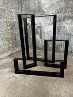 Heavy Duty Black Steel Table Legs 40x40mm Dining Bench Desk Single or Pair BTL