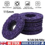 5-50x 115mm 4.5" Angle Grinder Poly Strip Wheel Discs Paint Rust Remove Abrasive