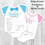 Baby Shower Games Baby Prediction and Advice card games Baby Boy Girl Game cards