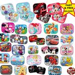 2x Disney Car Sun Shade UV Baby Children Kids Window Visor  Cars Peppa Winnie