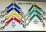 COUPLER NEWMARKET 3/4" WEB 10" or 12"  COUPLING  lead lunge rein webbing colours