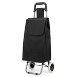 59L Shopping Trolley Large Lightweight Folding Waterproof Bag 2 Wheels Roll Cart