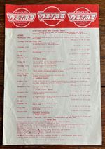 AC/DC. SIOUSXIE & THE BANSHEES. ADVERTS. METRO PLYMOUTH. HANDBILL. FLYER. 1978