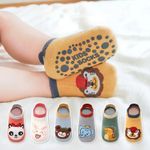 Anti Slip Socks Baby Boys Girl Cotton Thick Warm Floor Sock Toddler Kids 6 Pairs