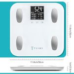 Smart Weighing Scale Bluetooth Bathroom Scale Body Fat BMI Monitor Phone App