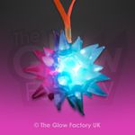 Flashing Crystal Star Necklaces LED Squishy Jelly Necklace with Coloured Lights
