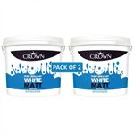2 x 10L White Matt Emulsion Paint Interior Walls & Ceilings 20L