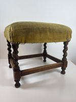 Barley Twist Antique Footstool Upholstery Project 