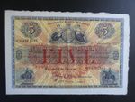 NICE 1943 UNION BANK OF SCOTLAND £5 BANKNOTE CRISP GVF