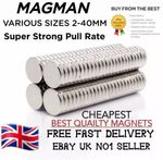 Small strong neodymium fasteners discs 2mm 3mm 4mm 5mm 6mm  rare earth magnets