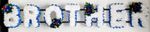 BROTHER Artificial Silk Funeral Flower Any 7 Letter Name Tribute Wreath GRANDAD