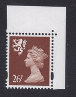 S91a  XS65 26p Red-brown TWO BAND PERF14 - SCOTLAND - Unmounted Mint