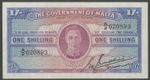 Malta, Government, 1 shilling, (1943), Pick 16, EF