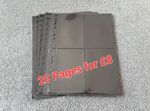 Arrowfile RA8315B 20 PAGES BLACK 6x4''pocket refill sleeves used 