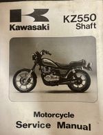 Genuine Factory Kawasaki KZ550 / Z550 Shaft, 1998 Service Manual 