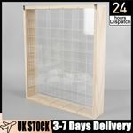 50 Grids Wall Mounted Acrylic Display Cabinet Holder for Diecast Car Matchbox UK