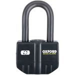 Oxford Boss Alarm 16mm Motorcycle Motorbike Padlock Disc Lock - Black