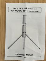 Sirio GPA 108-136 1/4w Ground Plane Antenna, LB-N  VHF, MHz 108-136 UHF Female