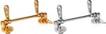 TOILET SEAT HINGE WITH BAR  KIT FOR WOODEN SEATS POLISHED BRASS/CHROME