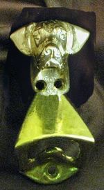 RHODESIAN RIDGEBACK Wall Mounted Bottle Opener in Bronze