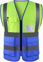 EXECUTIVE HI VIS VIZ VEST HIGH VISIBILITY WORK WAISTCOAT REFLECTIVE SAFETY TOP