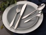 Viners Tabac 24 Piece Stainless Steel Cutlery Set Includes 4 Soup & 4 Tea Spoons