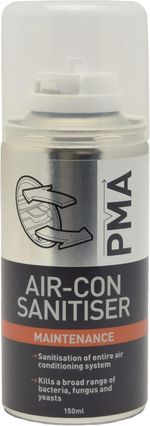 PMA Air-Con Sanitiser 150ml Aerosol Can Car AC Cleaner Maintenance Fresh Pro Use
